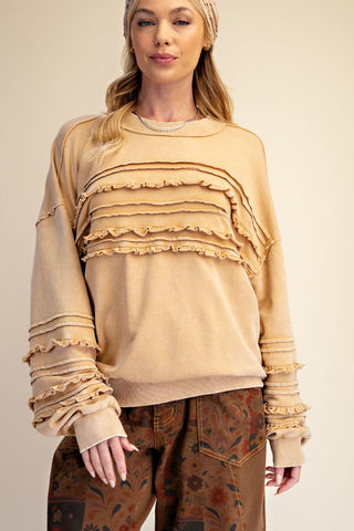 Golden Hour Ruffle Pullover