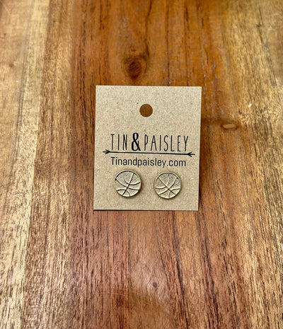Basketball Stud Earrings