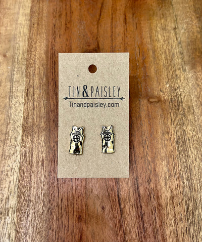 Basketball Stud Earrings