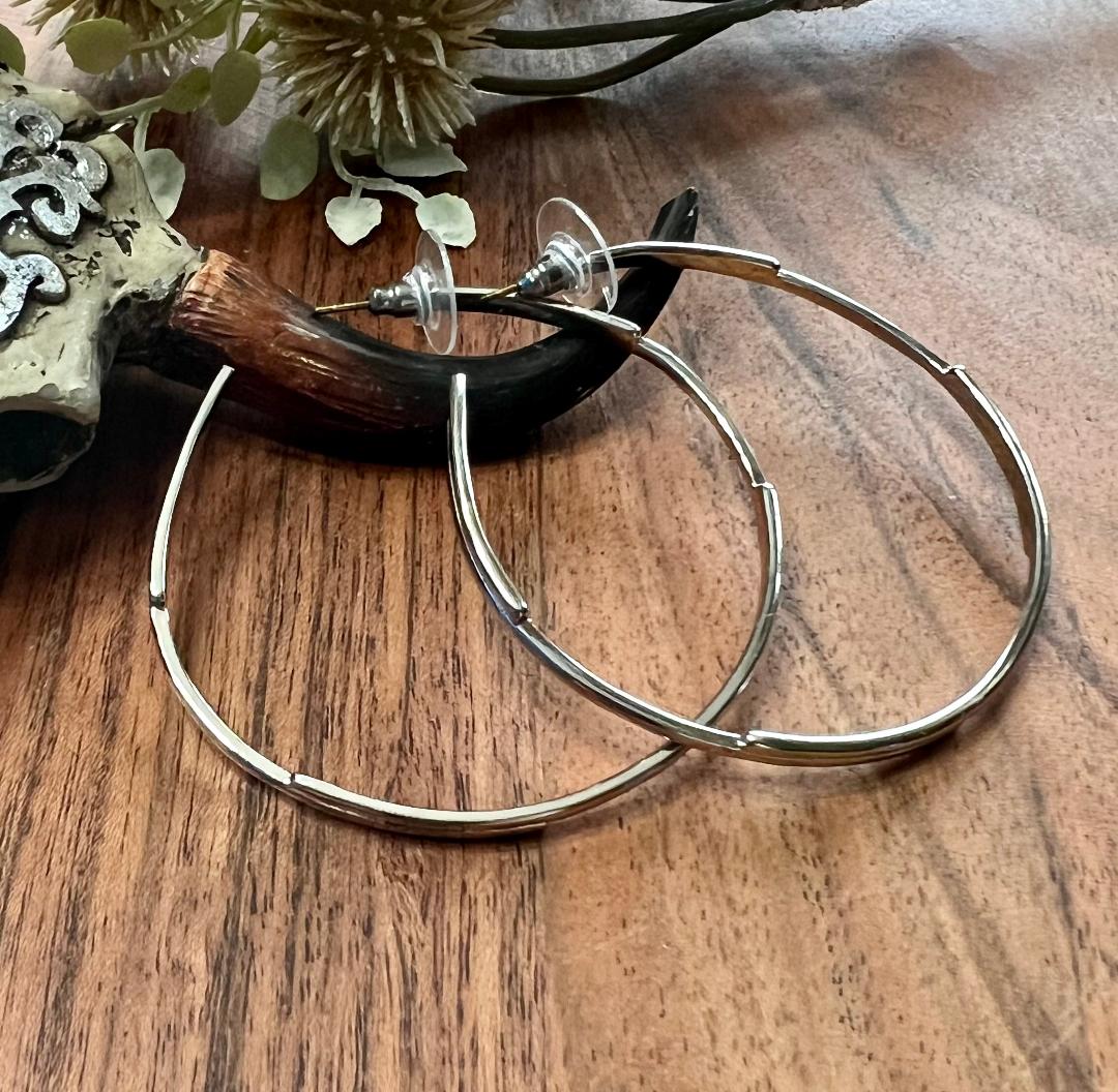 Off Set Hoop Earrings