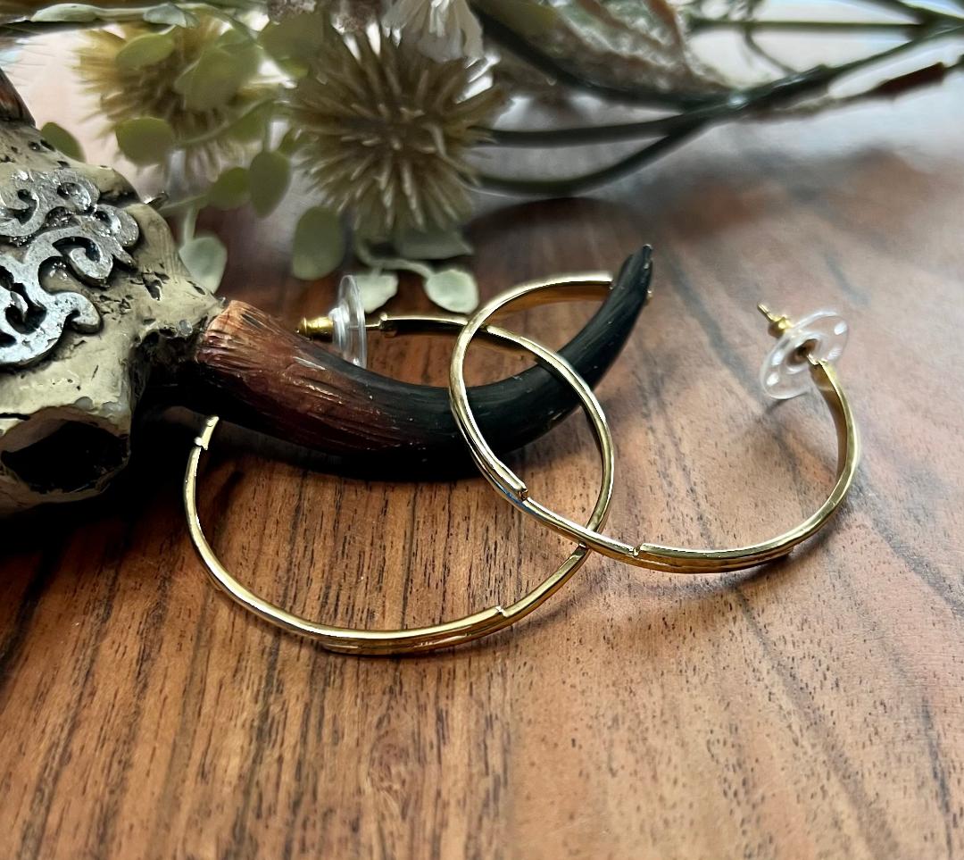 Zig Zag Hoop Earrings