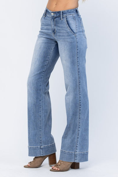 Mid-Rise Wide Leg