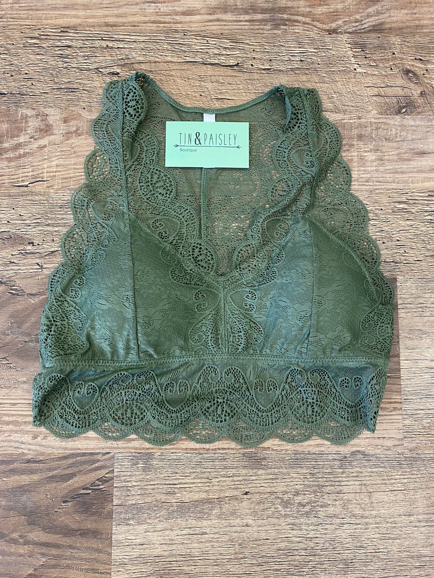 Razor Back Lace Bralette