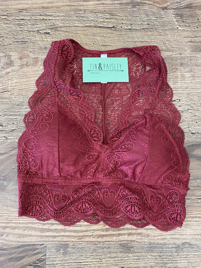 Razor Back Lace Bralette