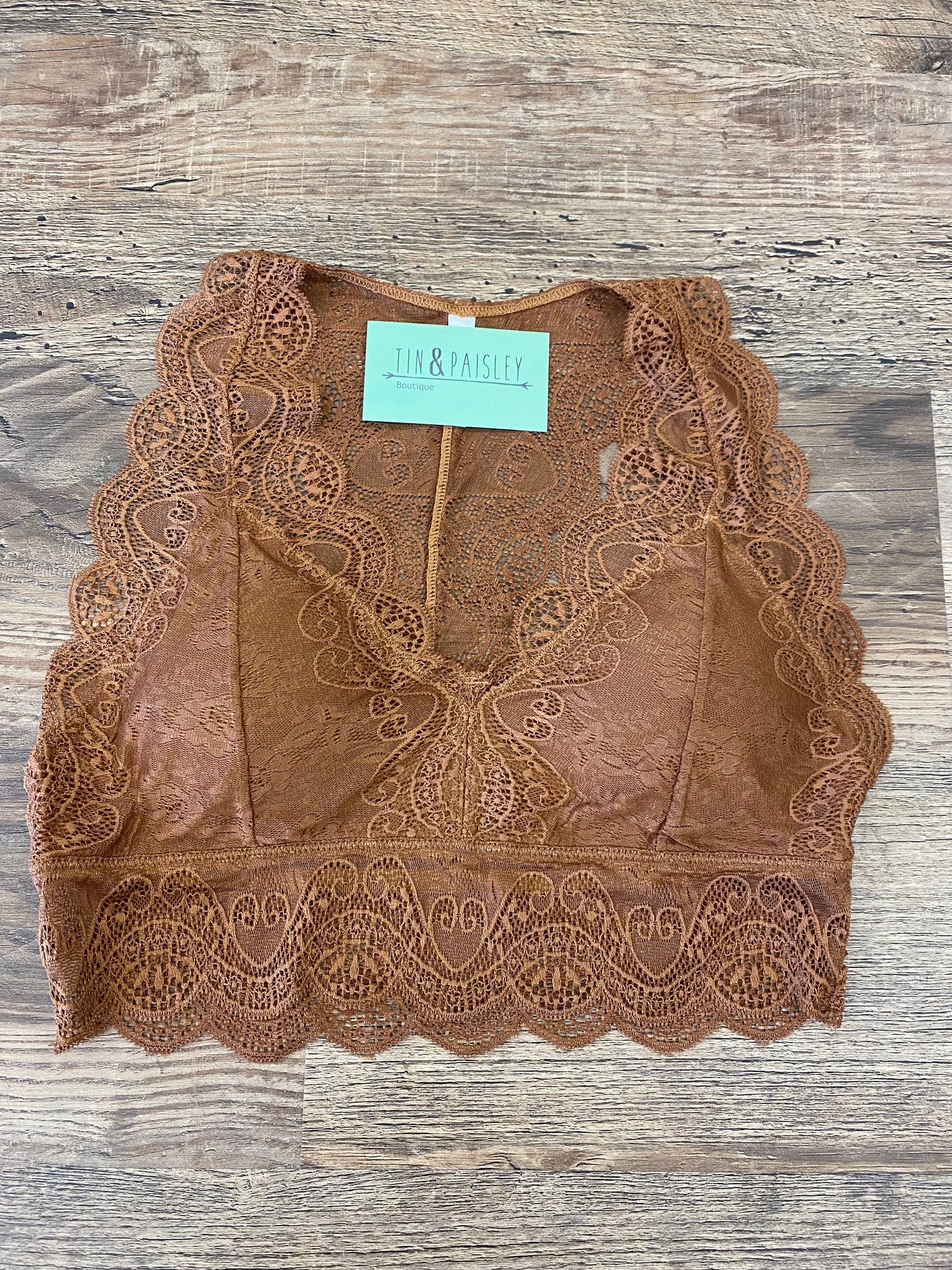 Razor Back Lace Bralette