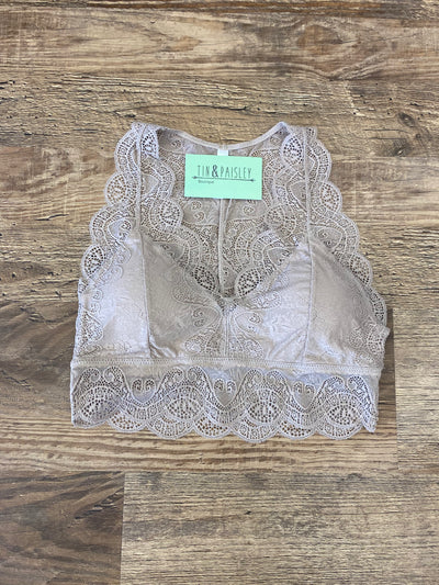 Razor Back Lace Bralette