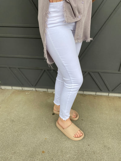 Simply Perfect White Skinny Jeans Judy Blue