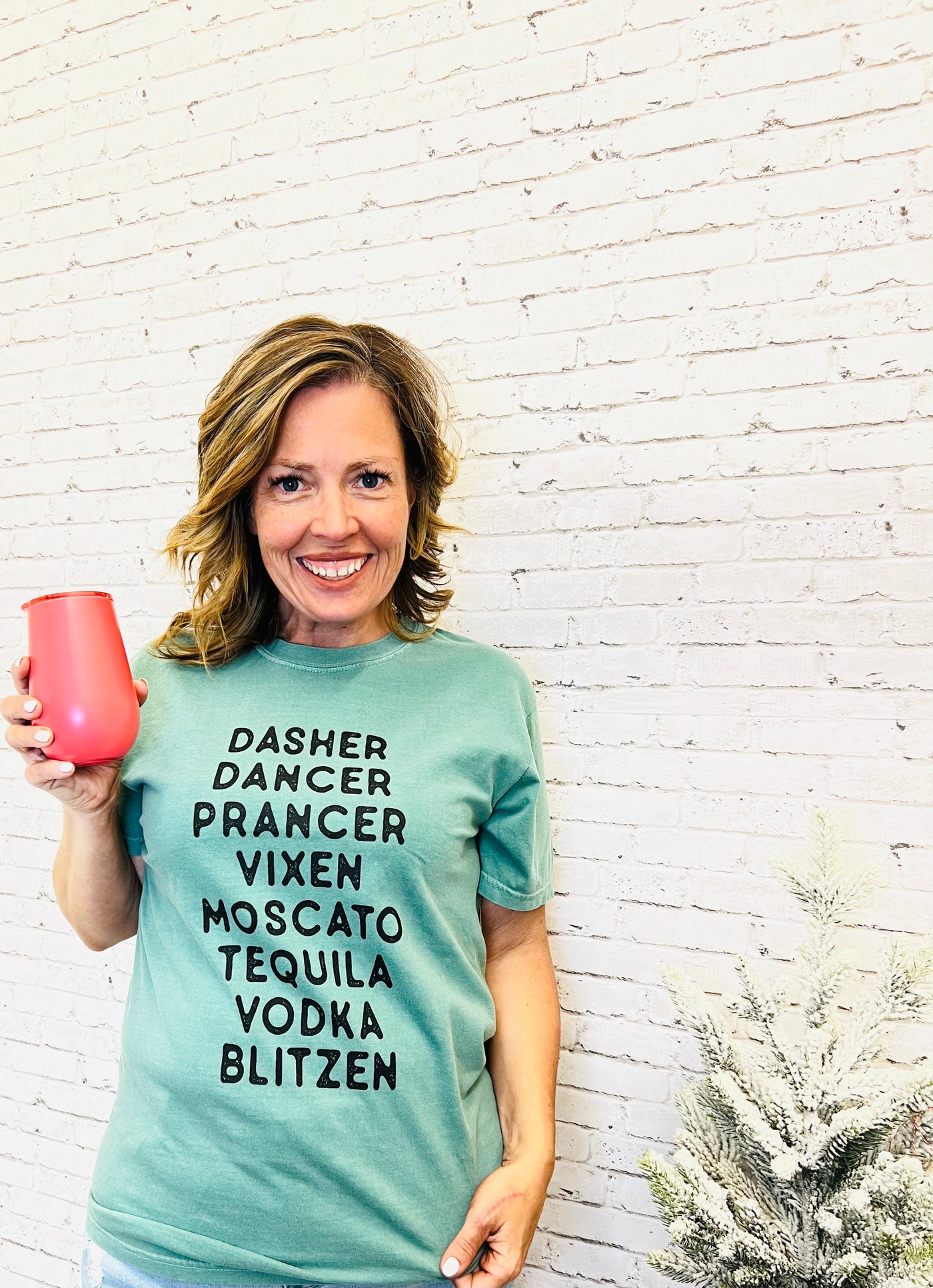 Dasher, Dancer, Vixen Funny Graphic Tee