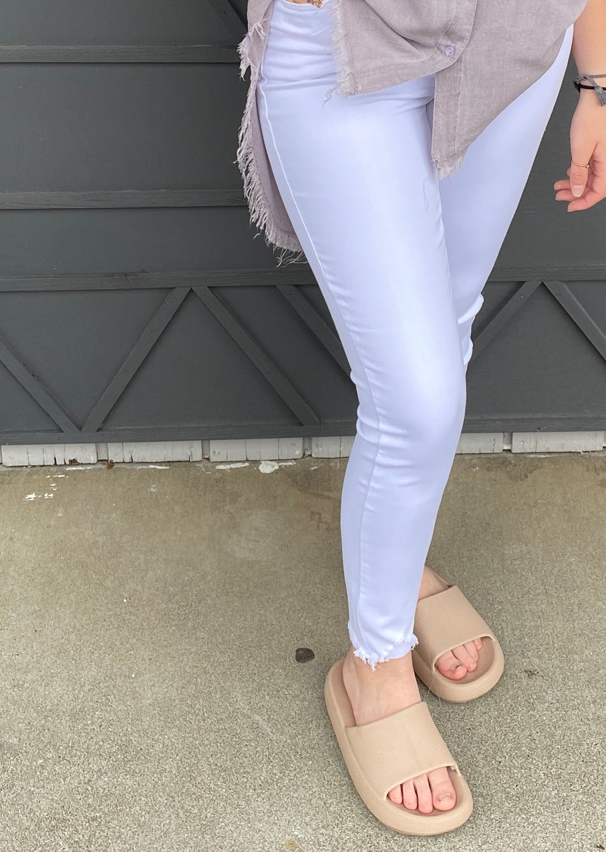 Simply Perfect White Skinny Jeans Judy Blue