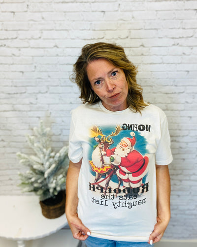 Hoping Rudolph Graphic T-Shirt